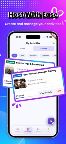 Skallor: Meet Through Events iPhone screenshot