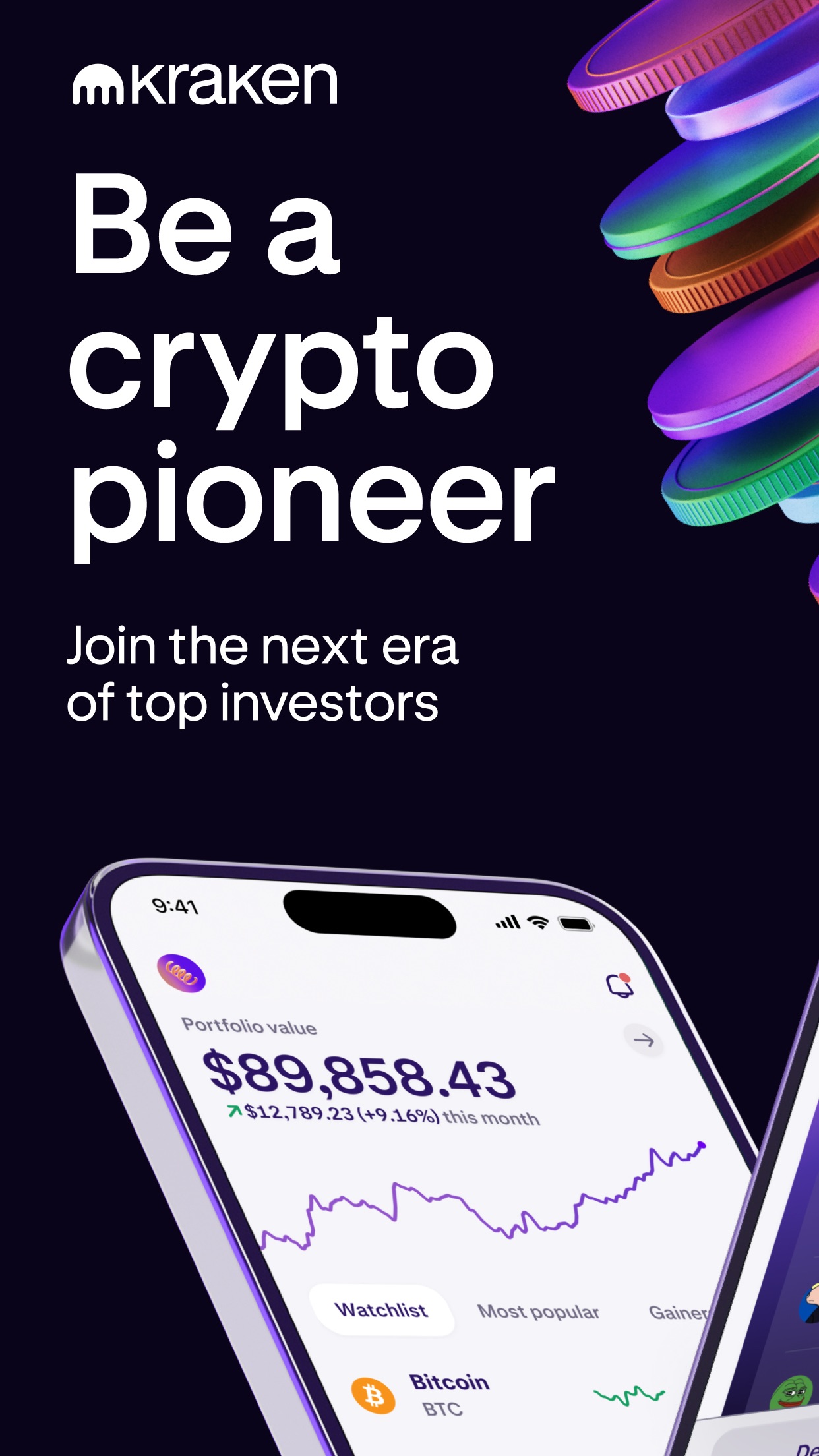 Kraken: Buy Stocks & Crypto screenshot 1