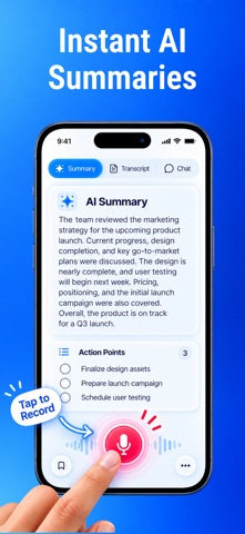 AI Meeting Summary: Note Taker Screenshot 3 of 7