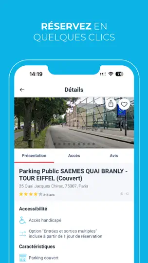 Capture d'écran de Onepark, Réservez Un Parking ! sur iPhone 5