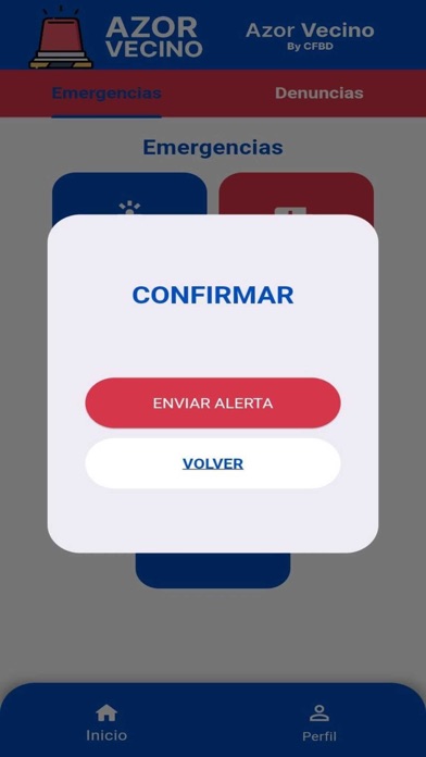 Alerta Azor app screenshot