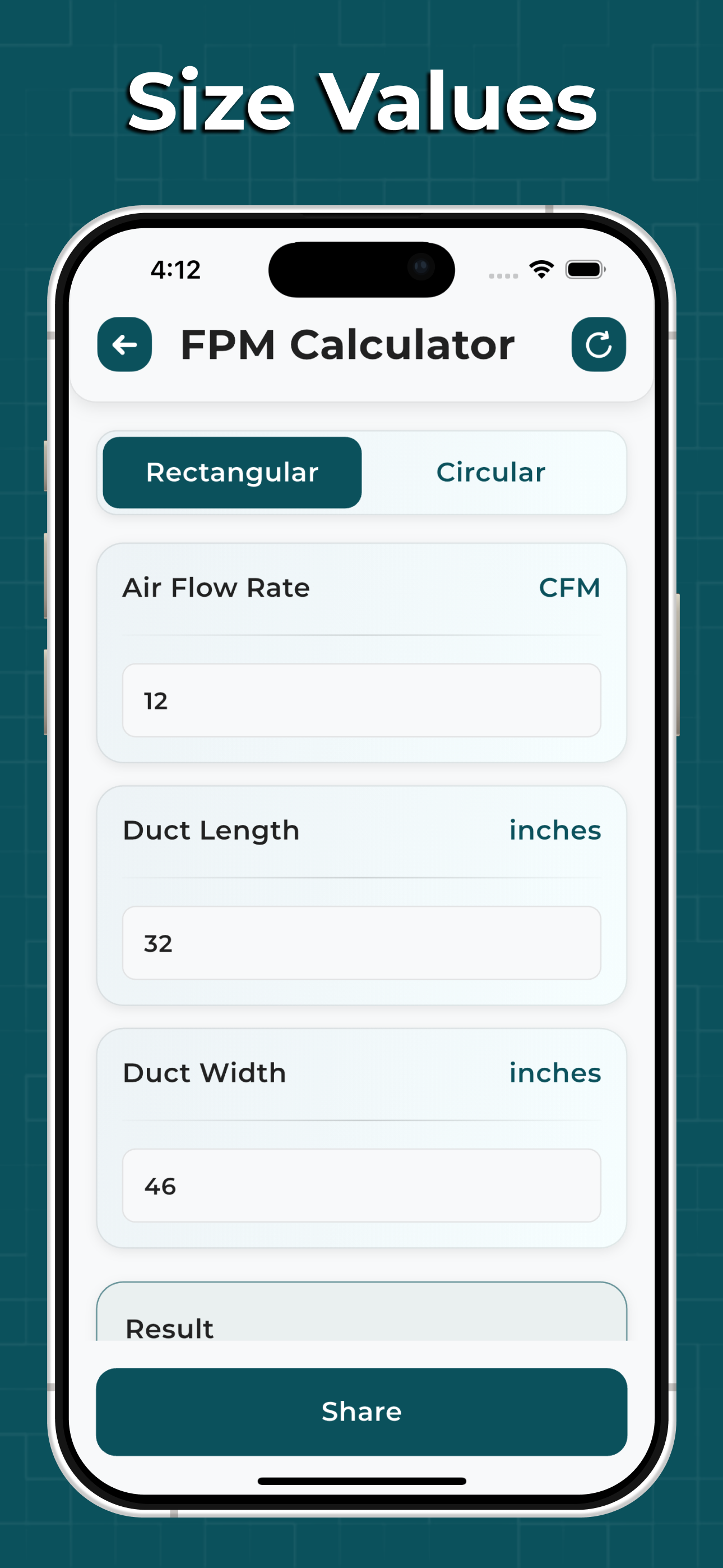 Duct Calculator.