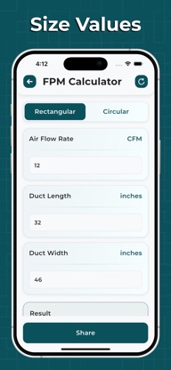 Duct Calculator. screenshot 5