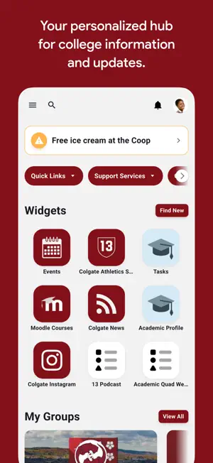 Colgate Portal screenshot 2
