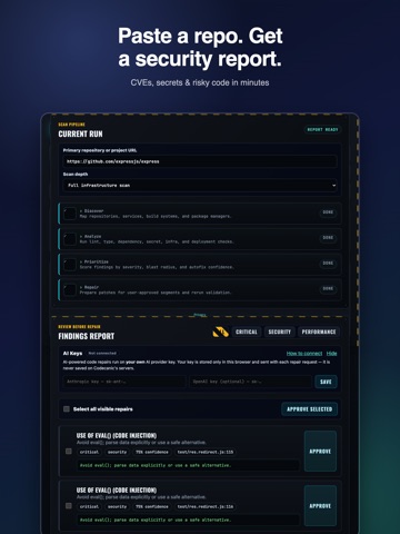 Codecanic: Code Security iPad screenshot