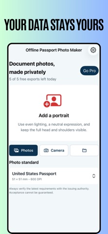 Offline Passport Photo Maker screenshot