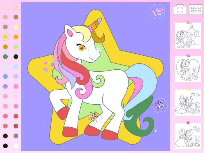 プリンセスドリームぬりえ