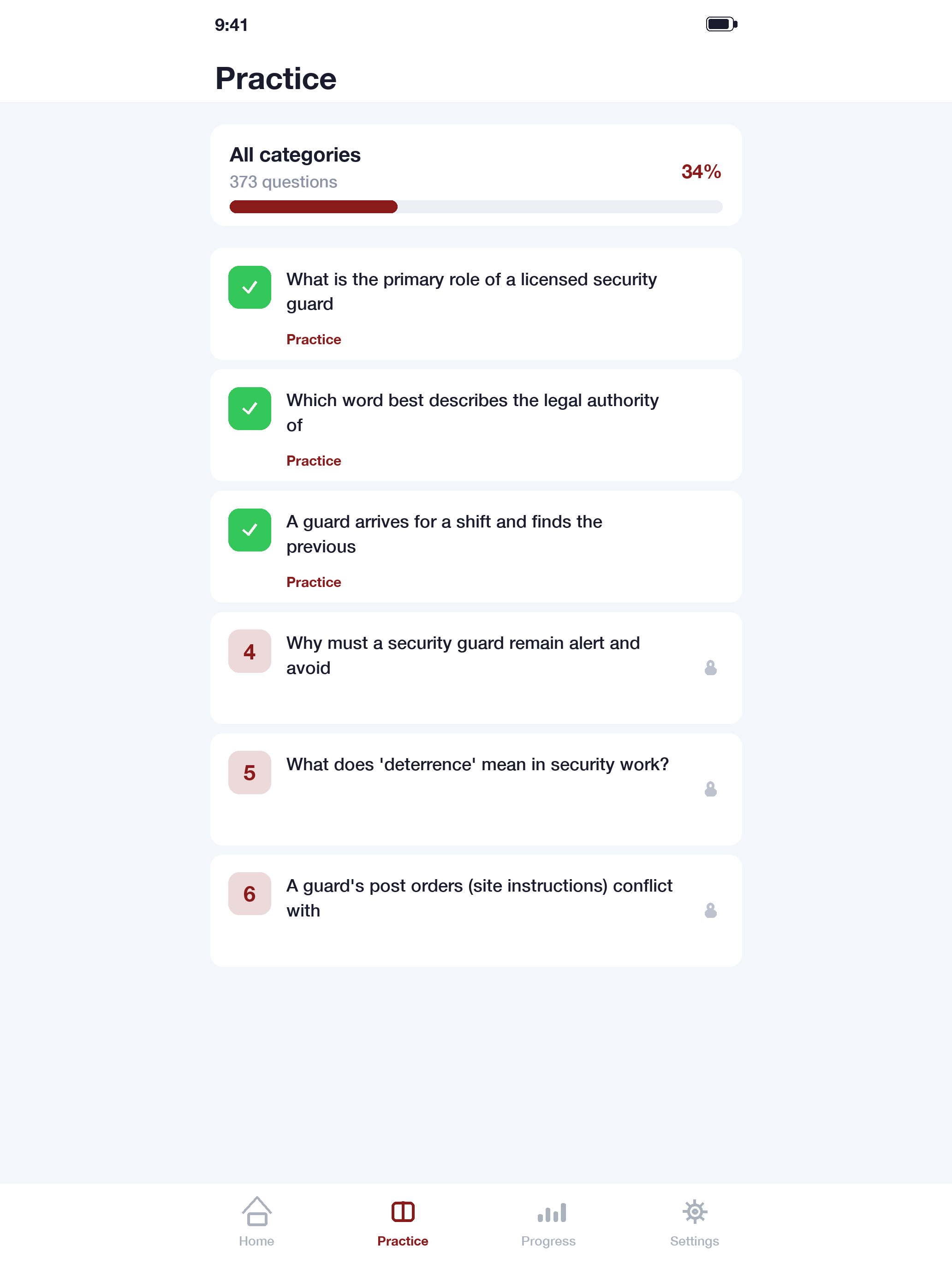 SIRA Security Guard Exam UAE screenshot 7