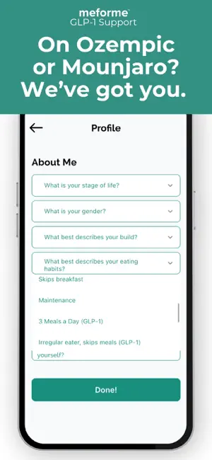 meforme™: Dietitian Meal Plans screenshot 1