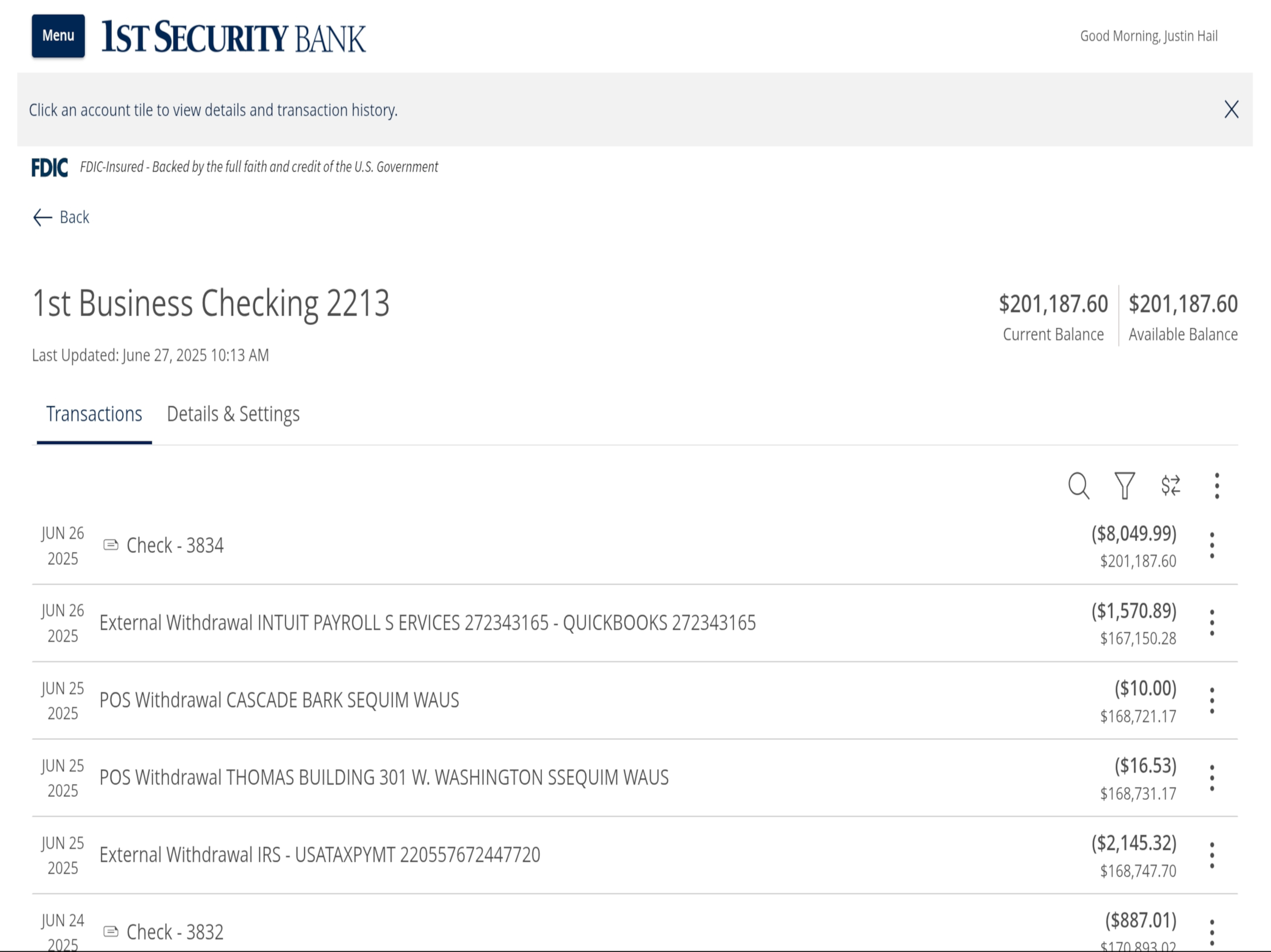 1st Security screenshot 6