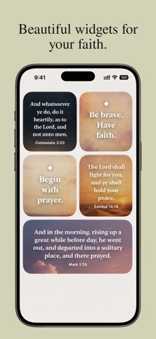 Daily Bible Verse Widgets iPhone screenshot
