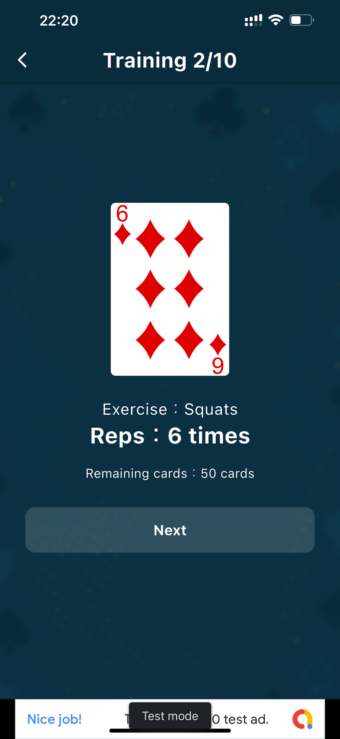 Training with Cards