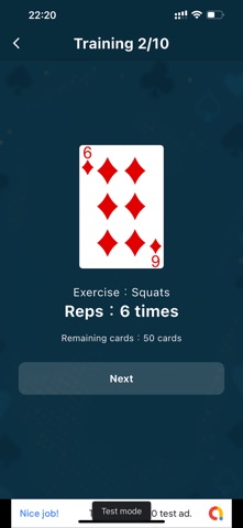 Training with Cards Screenshot 4 of 10