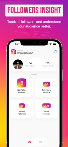MyFollowers & Unfollow Tracker iPhone screenshot
