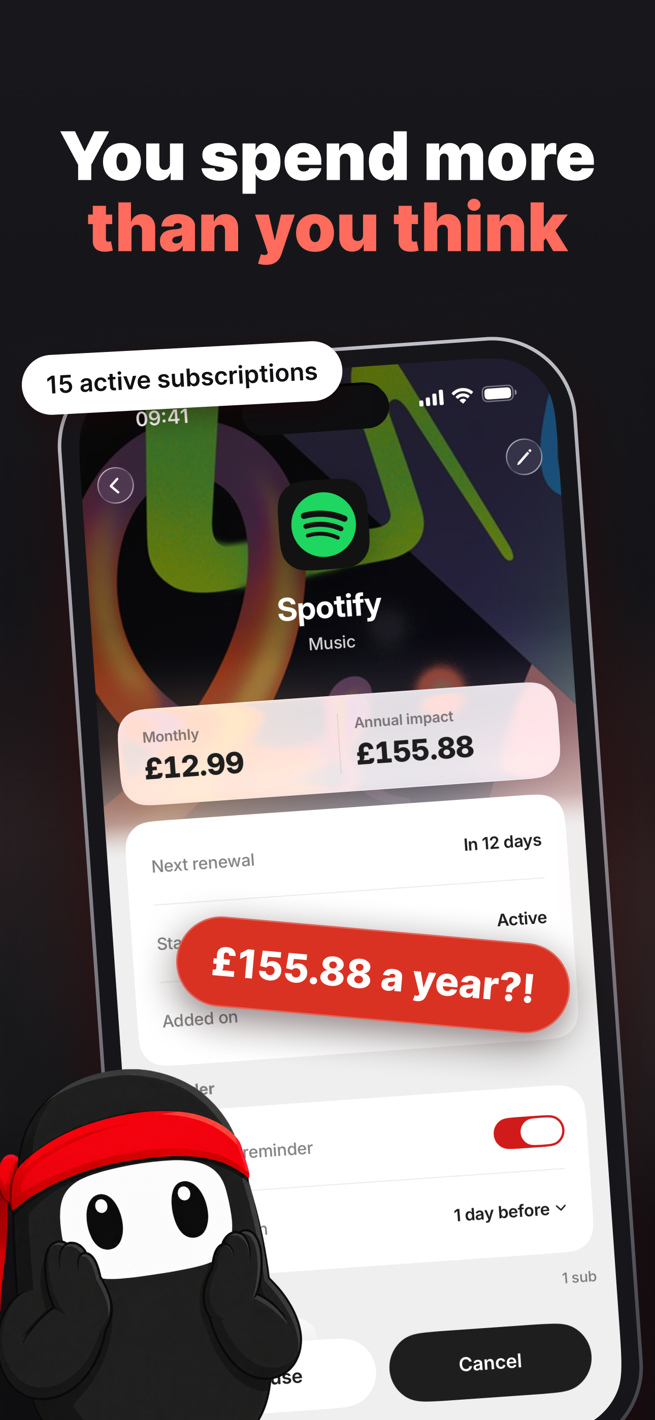 Snipp: Subscription Tracker screenshot 4