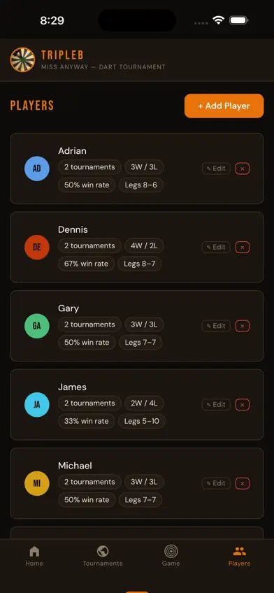 TripleB - Dart Tournaments screenshot 5