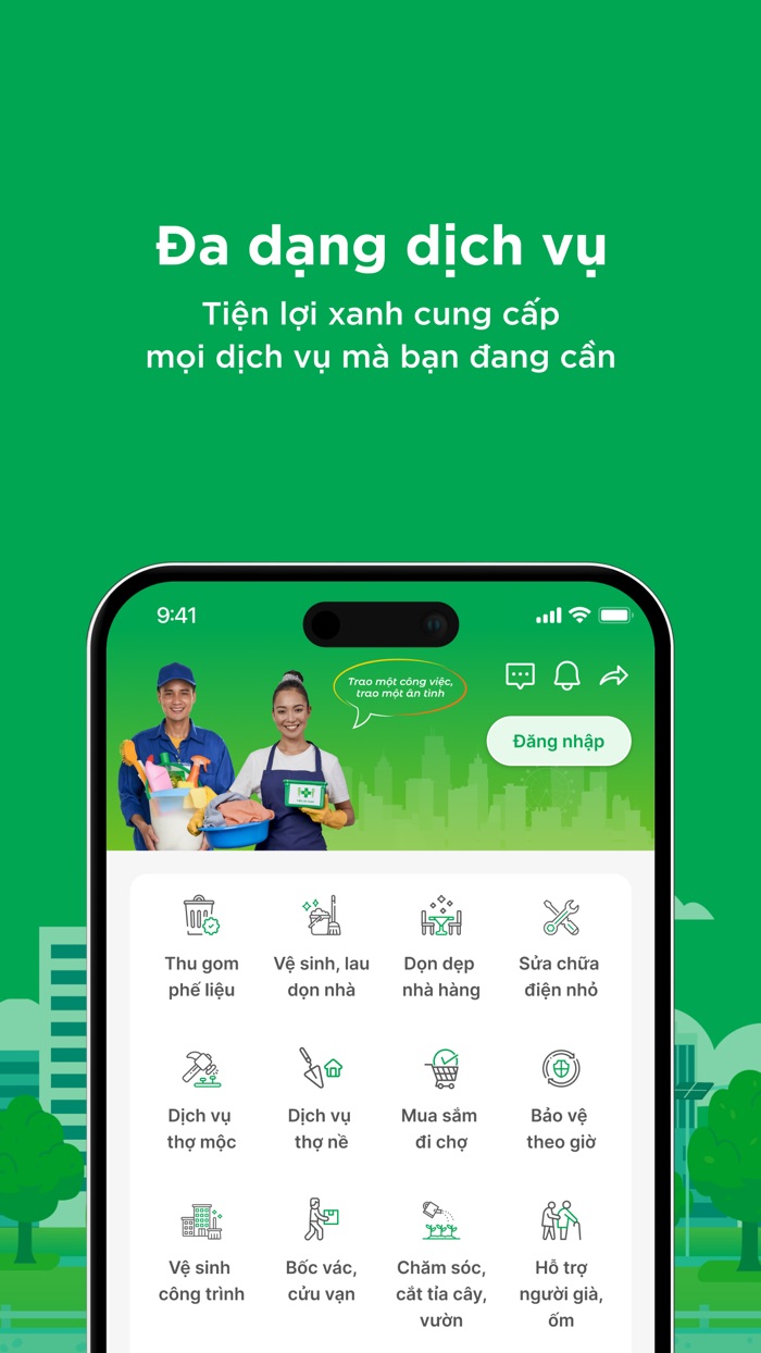 Tiện Lợi Xanh Giao việc