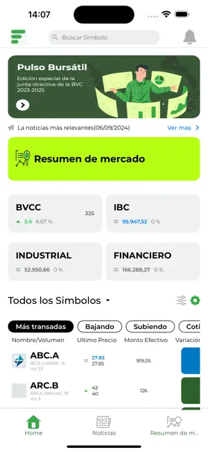 BVC Móvil screenshot 1