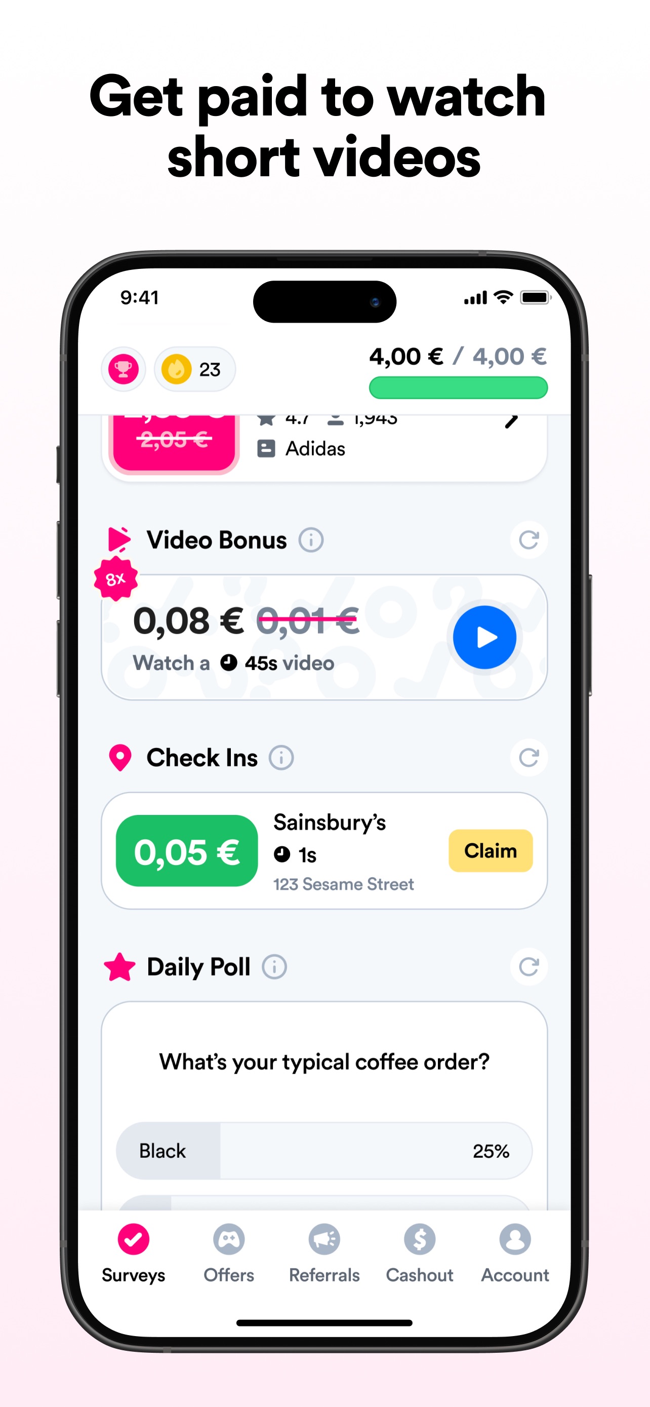 Screenshot 6 of Survey Pop: Make money fast!