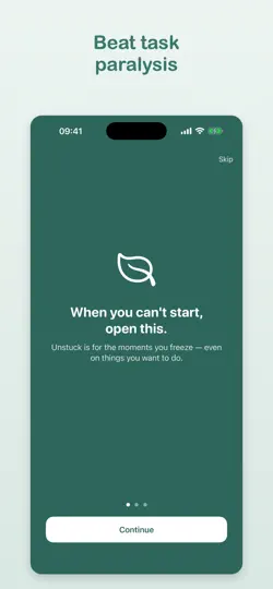 Unstuck: Beat Task Paralysis iPhone Ekran Görüntüsü 1