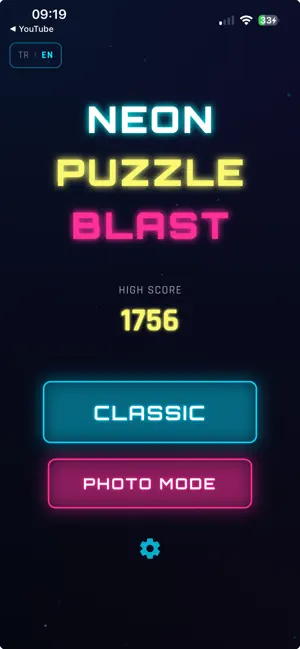 Neon Blast Puzzle screenshot 1