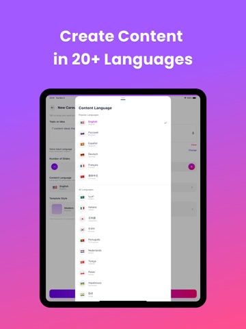 Carousel & Story Maker: Slidy iPad screenshot