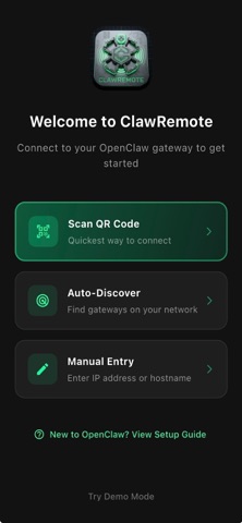 ClawRemote AI Screenshot 1 of 8
