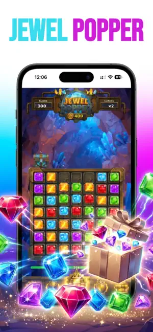 Jewel Popper: Puzzle Match screenshot 1