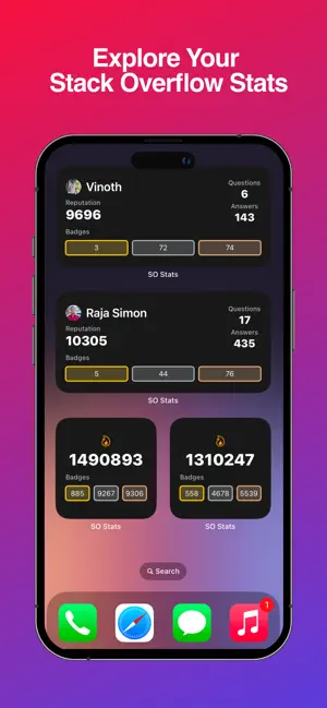 SO Stats screenshot 1