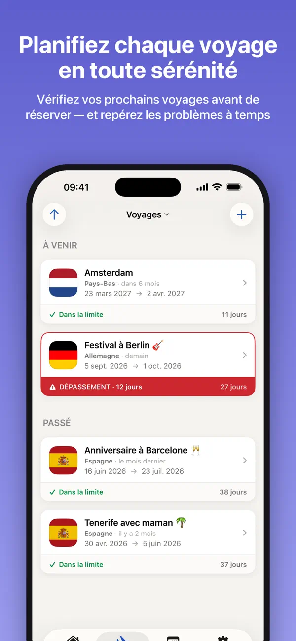 Screenshot #3 pour Schengen Calculator 90/180