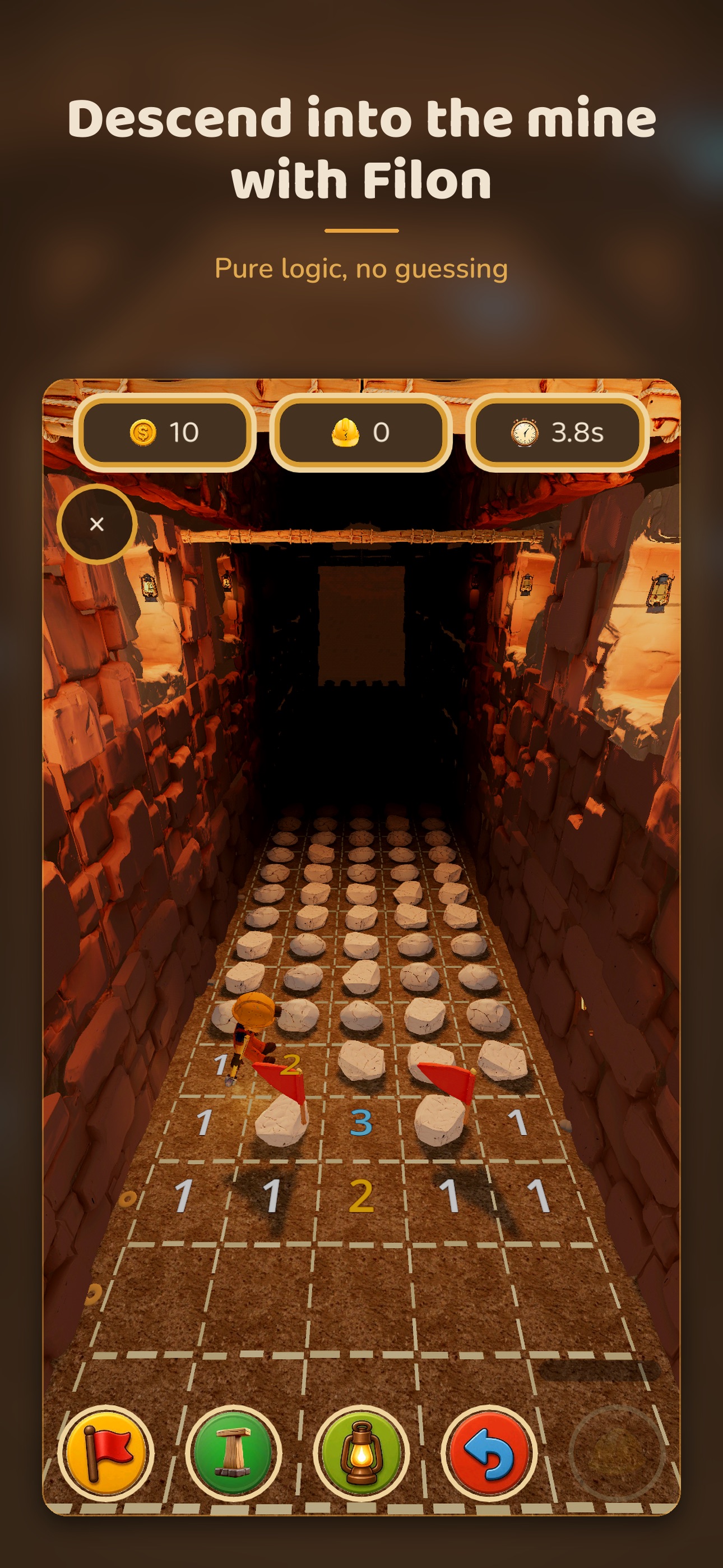 Screenshot 1 of Filon — Minesweeper 3D