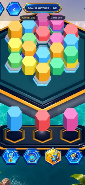 Hexa Sort: Island Restore screenshot 2