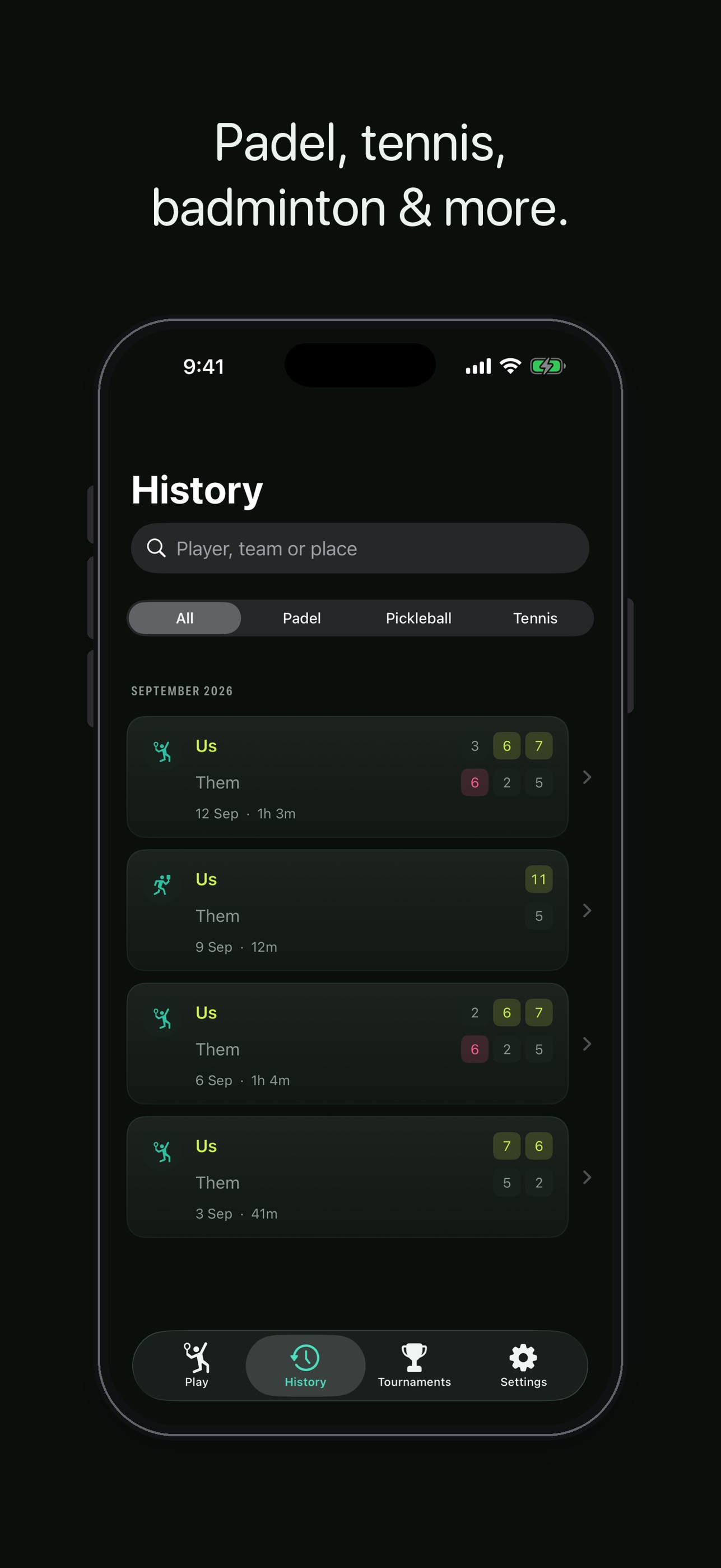 Screenshot 2 of Padel & Pickleball Scoreboard