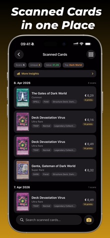 YuScan Value Guide for YuGiOh iPhone screenshot