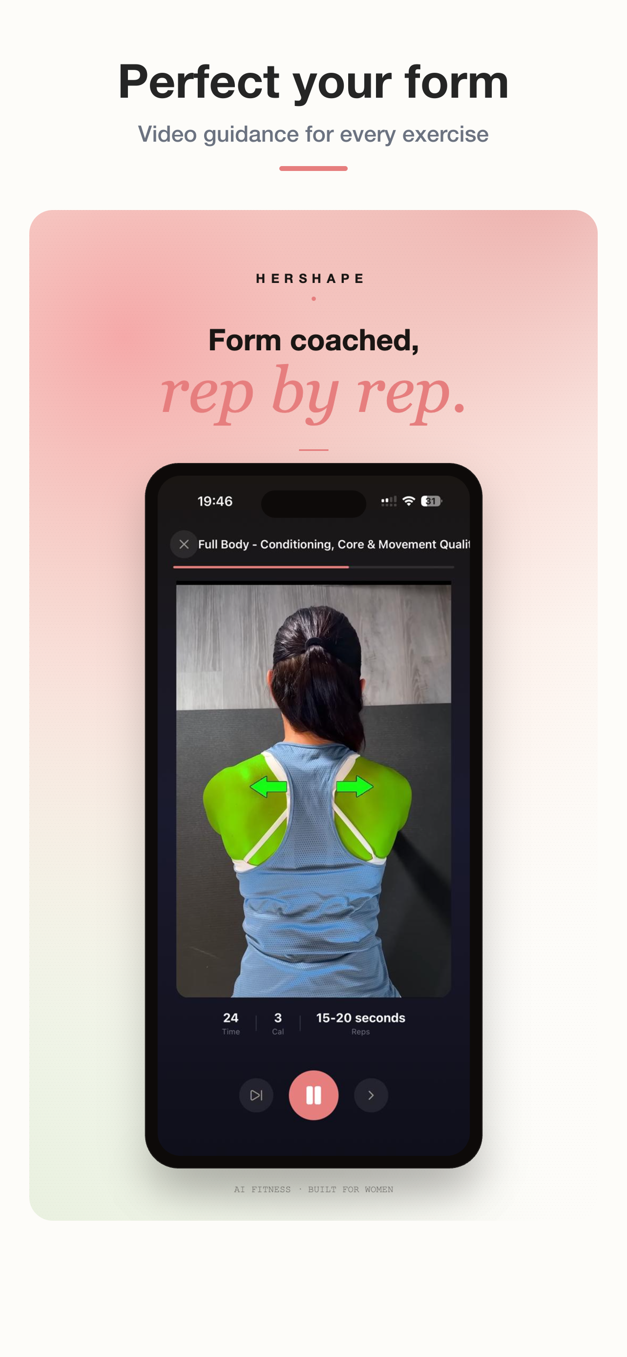 HerShape: AI Women's Fitness screenshot 5