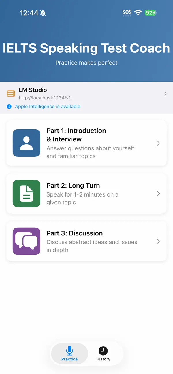 Screenshot #3 pour IELTS Speaking Test Coach