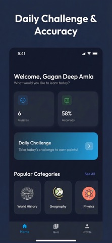 iQuizMaster Pro – Learn & Test Screenshot 1 of 5