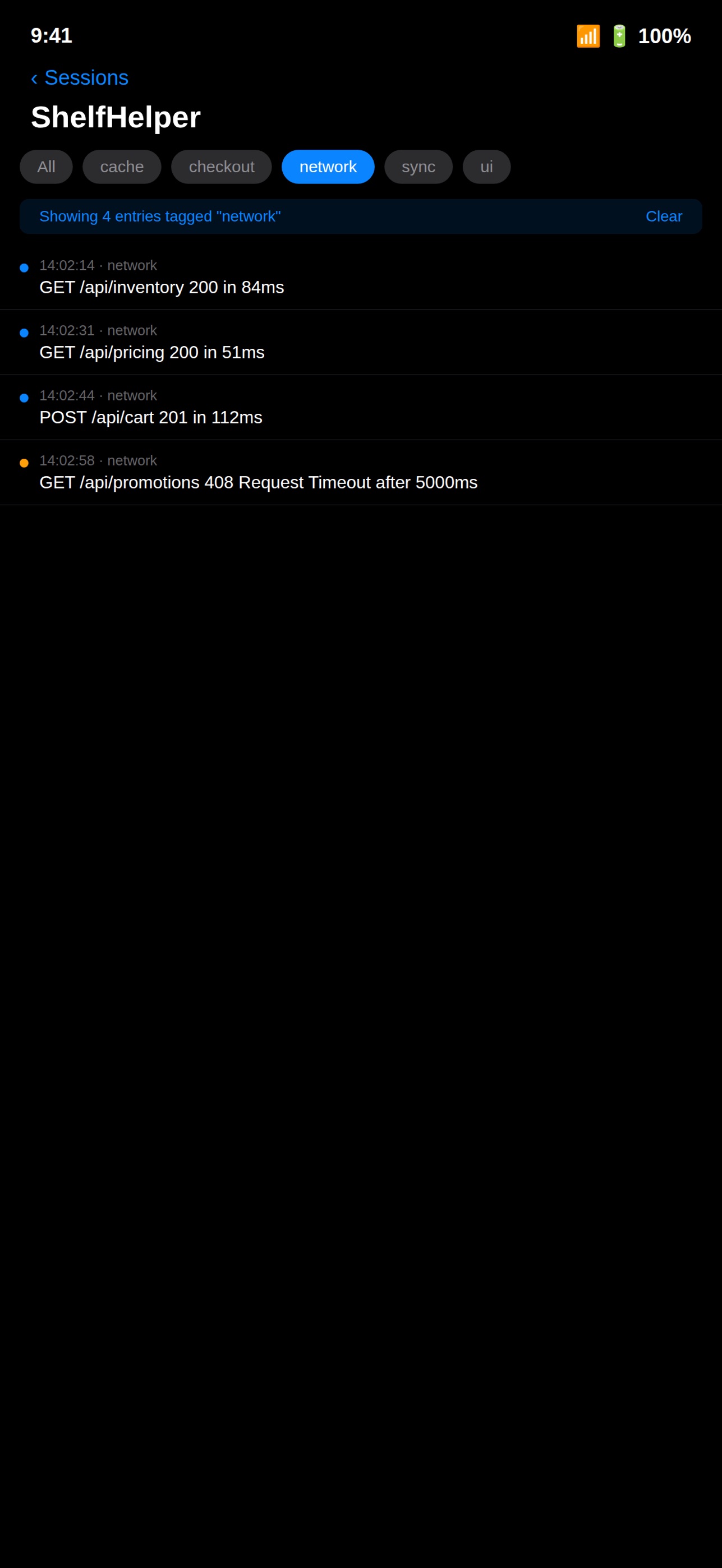 Screenshot 4 of Log Console: App Dev Assistant
