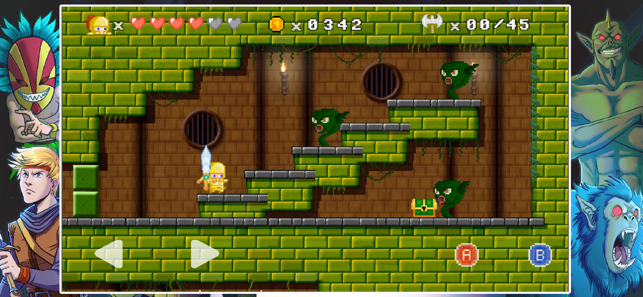 Kingdom of Arcadia: Zrzut ekranu z platformówki