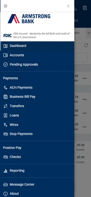 Armstrong Bank Treasury Pro screenshot 2