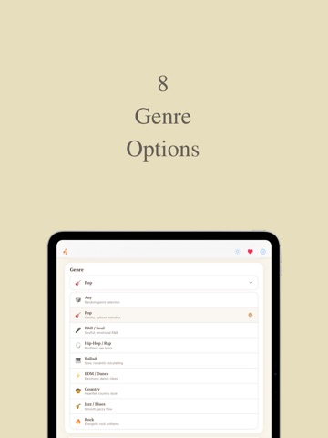 LyricLab: AI Lyric Generator iPad screenshot