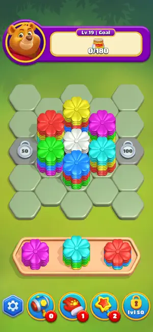 Hexa Sort 3D: Honey Factory screenshot 1