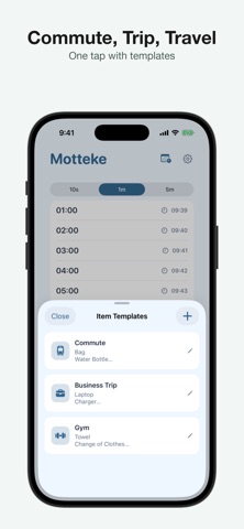 Motteke - Timer with Memo Screenshot 4 of 4