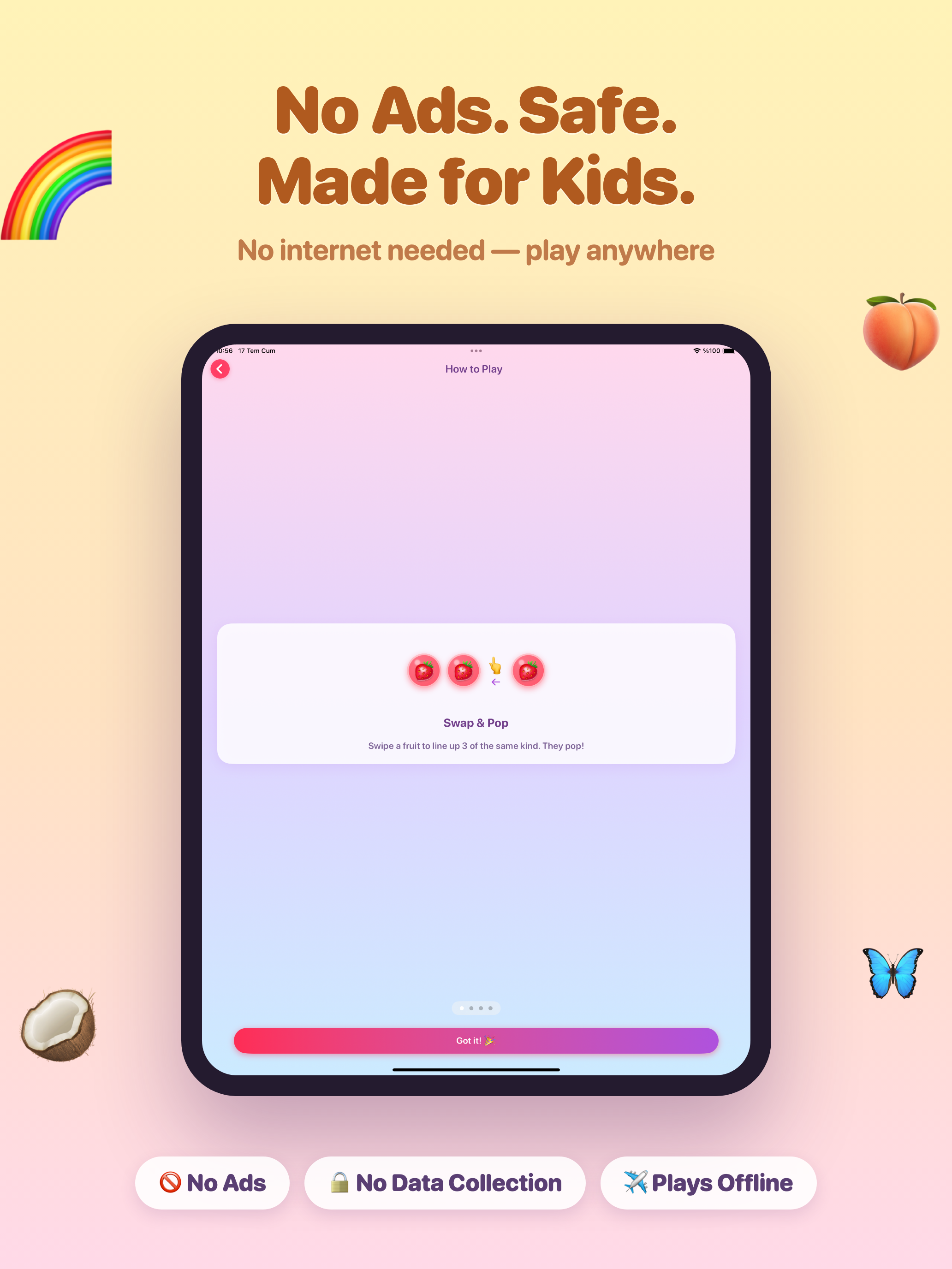 Fruity Pop! Kids Match 3 screenshot 12
