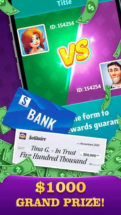 Solitaire Arena - Win Cash Screenshot