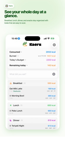Kaeru – AI Calorie Tracking screenshot