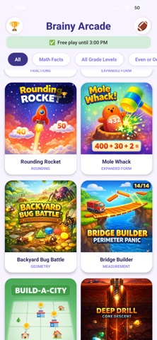 Brainy Arcade iPhone screenshot