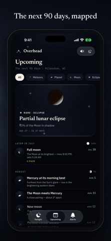 Overhead - Night Sky Scanner iPhone screenshot