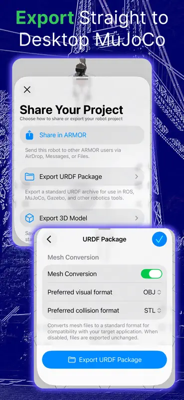 ARMOR: Robotique & URDF 3D screenshot 5 of 7