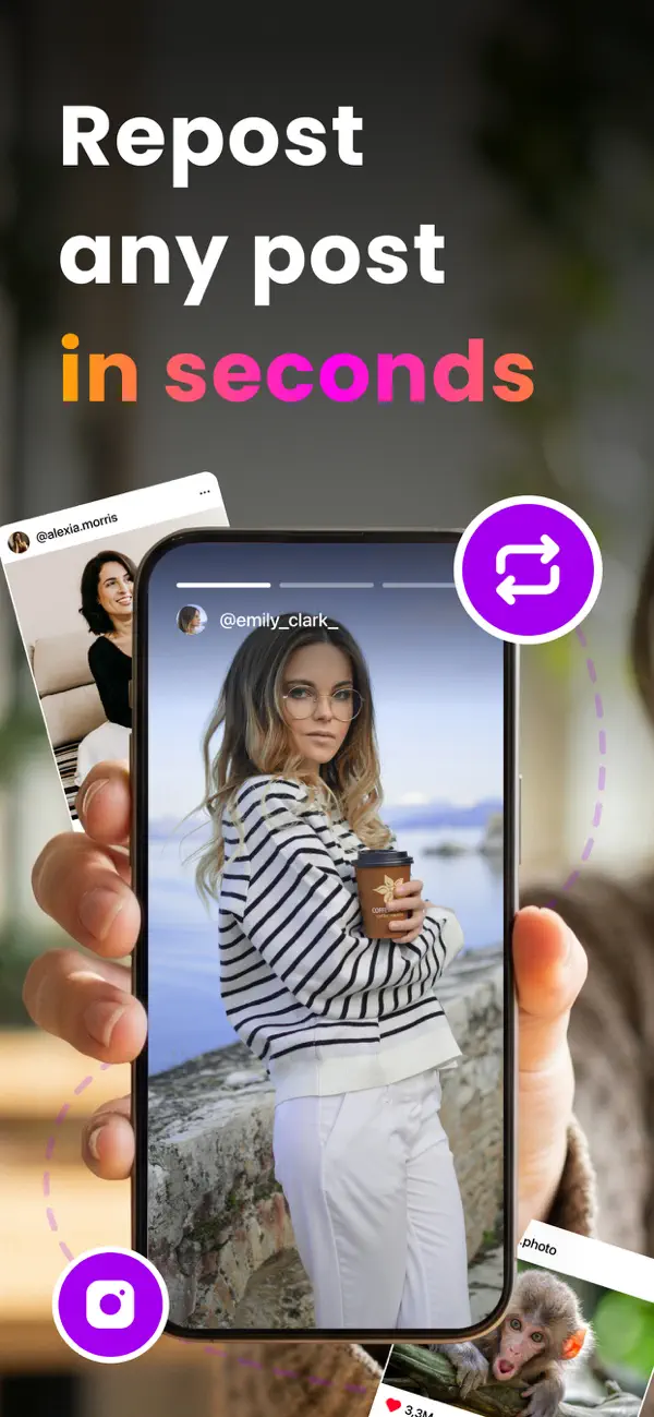 Screenshot #1 pour Repost Posts & Videos